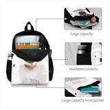 Fawn Pug Puppy 3D Print Backpack Casual Bag