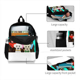 Prints Portraits Large Capacity Backpack Laptop Travel Bags