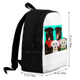 Prints Portraits Large Capacity Backpack Laptop Travel Bags