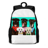 Prints Portraits Large Capacity Backpack Laptop Travel Bags
