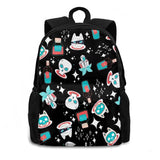 Halloween Cat Skull Backpack Colorful Funky Pattern