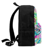 Flowery Flowers Backpack for Student School Laptop Travel Bag