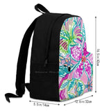Flowery Flowers Backpack for Student School Laptop Travel Bag