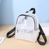 Mini Backpack PVC Waterproof Transparent School Bag Backpacks for Women
