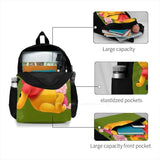 Bear Butterfly Travel Laptop Bagpack Bags Bear Butterfly Animal An...