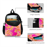 Watercolor Summery Backpack and Wallet Set