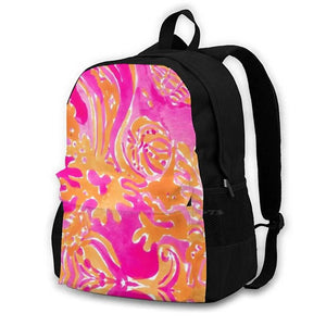 Watercolor Summery Backpack and Wallet Set