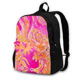 Watercolor Summery Backpack and Wallet Set