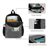 Confident Cat Scratching Itself Laptop Backpack