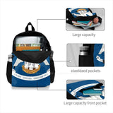Louisiana Flag Backpack Laptop Travel Bags State Child