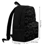 Cats - Symbol Of Witch School Bags For Teenage Girls Laptop Travel Bags