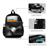 3D Print Backpack Casual Bag Modern Fantasy Lines