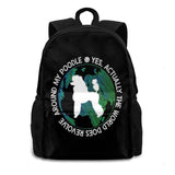 My Poodle Teen College Student Backpack Laptop Travel Bags