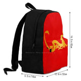 Mushu 3D Print Backpack Golden Minimalist