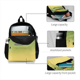 Washington Retro Stripes Teen College Student Backpack Laptop Travel Bags