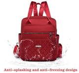 Waterproof Nylon Women Handbag and Backpack Combo