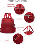 Waterproof Nylon Women Handbag and Backpack Combo