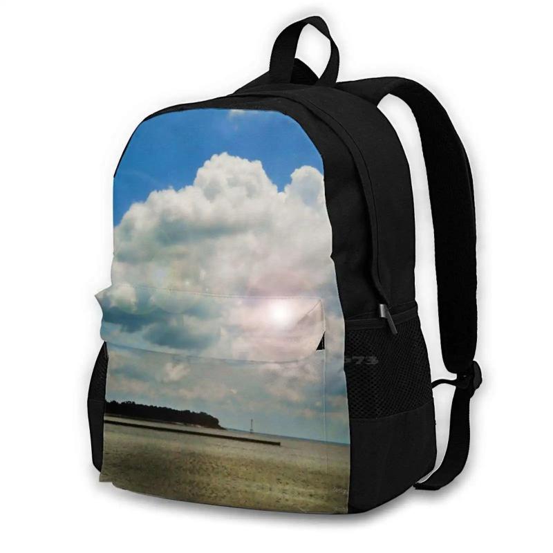 Gulf School Bag Big Capacity Backpack Laptop 15 Inch Water Gulf Of Mexico