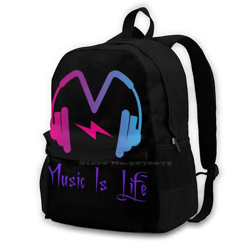 Energy Wave Helmet Music Art Laptop Backpack