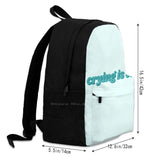 Crying Is School Bags For Teenage Girls Laptop Travel Bags
