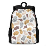 Cats Print Bags Travel Laptop Backpack Cats Dogs Animals Soul Cat Lover Tabby Ca