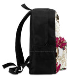 Skulls Flower Pattern Bags Travel Laptop Backpack Skulls And Roses