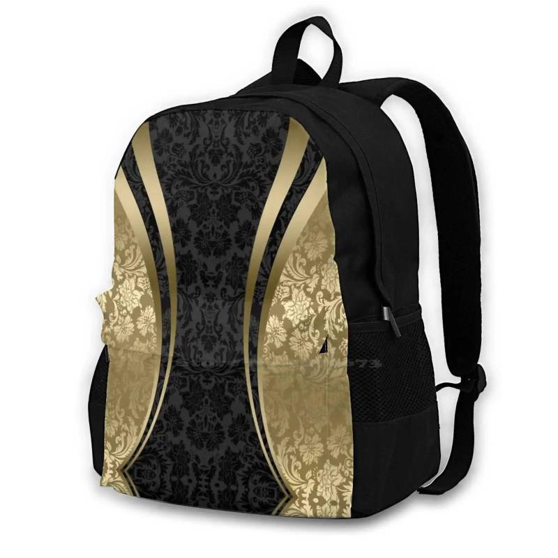 Modern Damasks Geometric Stripes Laptop Backpack