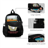 Skull Flower Fragile Like Flower Backpack for Men Women
