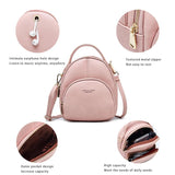 Small Women Backpack Two-use Shoulder Bag Soft Candy Female Bags