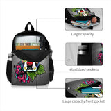 Boston Terrier In - Of The Dead Sugar Skull Dog Backpacks