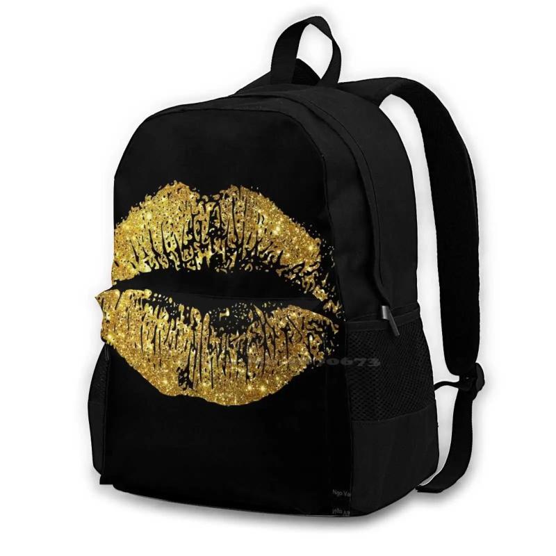 Stylish Lips #8 Laptop Backpack Bag Lips Lip Stick Lipstick