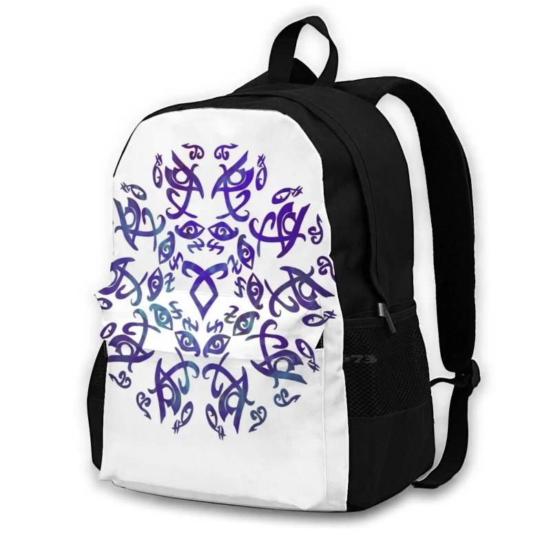 Shadowhunters Runes Clare Bag Backpack For Men Women Girls Teenage