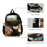 Darkwood Comic Book Hero Abstract Portrait Teen College Student Backpack
