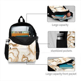 Marble Collection Bag Backpack For Men Women Girls Teenage