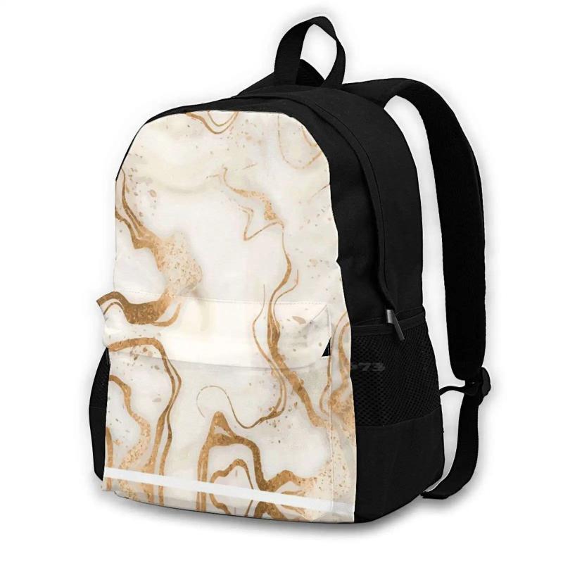 Marble Collection Bag Backpack For Men Women Girls Teenage