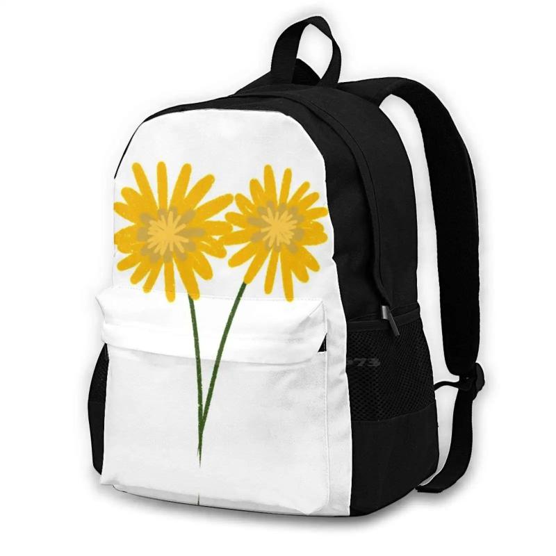 Dandelions Large Capacity Backpack Laptop Travel Bags Dandelion Nature Flowers
