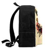 Love Heart Travel Laptop Bagpack Tattoo Flash Heart