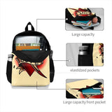 Love Heart Travel Laptop Bagpack Tattoo Flash Heart