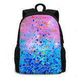 Bold Royal Pink Bubbles Abstract Backpack