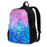 Bold Royal Pink Bubbles Abstract Backpack