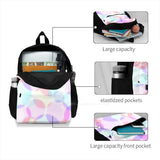 Pastel Bubbles Optical Illusion School Bags For Teenage Girls Laptop Travel Bags