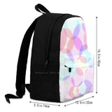 Pastel Bubbles Optical Illusion School Bags For Teenage Girls Laptop Travel Bags