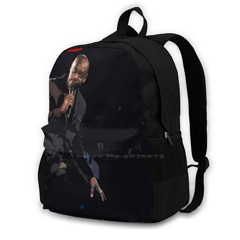 Dave Chappelle Travel Laptop Bagpack Bags Comedy