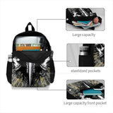 Heart Skulls Dagger Laptop Backpack