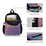 Peach Teal Bag Backpack Men Women Girls Teenage