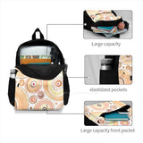 Vanilla Bubblegum Backpack Laptop Travel Bags Watercolor Pattern Circles
