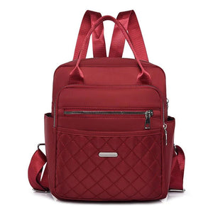 Dual-Use Double Backpack Handbag Outdoor Travel Oxford Cloth Convenient School B