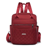 Dual-Use Double Backpack Handbag Outdoor Travel Oxford Cloth Convenient School B