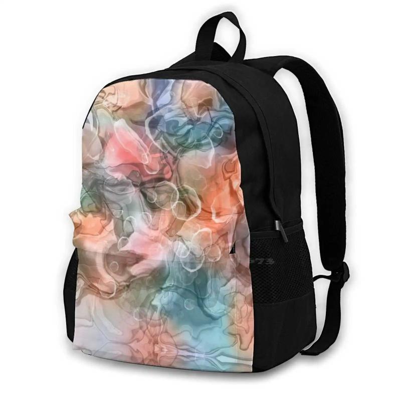 Abstract Ink Art 3D Print Backpack Casual Bag