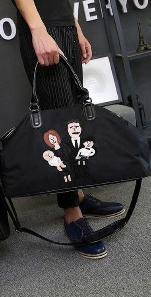 Oxford Waterproof Women's Backpack Mafia Family Cartoon